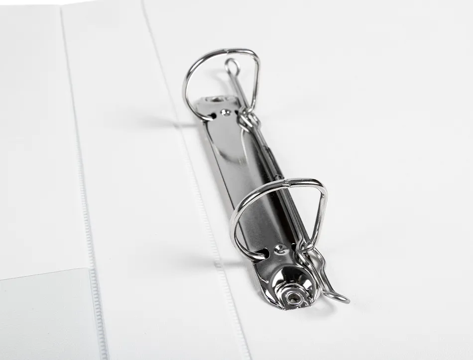 Classeur kangourou liderpapel 2 anneaux 25mm 283x320mm document a4 plastique dos 40mm coloris blanc