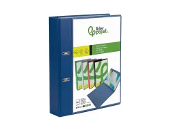 Classeur kangourou liderpapel 2 anneaux en d 25mm polypropylene 283x320mm document a4 coloris bleu