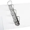 Classeur kangourou liderpapel 4 anneaux 40mm 283x320mm document a4 plastique dos 68mm coloris blanc