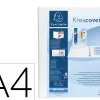 Classeur kreacover exacompta personnalisable a4 capacite 180 feuilles couv rigide 4 anneaux dos de 34 mm coloris