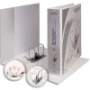 Classeur levier esselte a4+ polypropylène personnalisable dos 75mm maxi ouverture 2 poches personnalisation extérieure