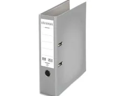 Classeur levier esselte chromos plus a4 polypropylène griffes blocage dos 80mm grand porte-étiquette coloris gris