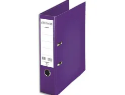 Classeur levier esselte chromos plus a4 polypropylène griffes blocage dos 80mm grand porte-étiquette coloris violet