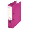 Classeur levier esselte chromos plus a4 polypropylène griffes blocage dos 80mm grand porte étiquette coloris fuchsia