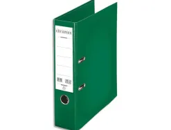 Classeur levier esselte chromos plus a4 polypropylène griffes blocage dos 80mm grand porte-étiquette coloris vert