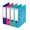 Classeur levier esselte chromos plus a4 polypropylène griffes blocage dos 80mm grand porte-étiquette coloris vert menthe