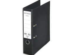 Classeur levier esselte chromos plus a4 polypropylène griffes blocage dos 80mm grand porte-étiquette coloris noir
