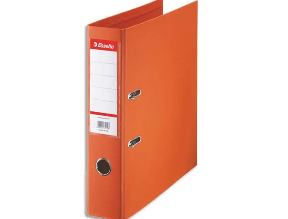 Classeur levier esselte standard a4 polypropylene dos 75mm coloris orange