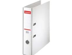 Classeur levier esselte standard a4 polypropylene dos 75mm coloris blanc