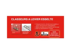 Classeur levier esselte standard a4 polypropylene dos 75mm coloris vert