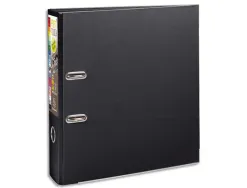 Classeur levier exacompta prem'touch polypropylène a4+ 32x30cm dos 8cm bouton poussoir coloris noir