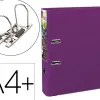 Classeur levier exacompta prem'touch polypropylène a4+ 32x30cm dos 8cm bouton poussoir coloris fuchsia