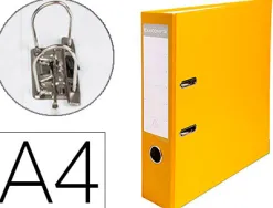 Classeur levier exacompta a4 polypropylène 22/10e dos 80mm coloris jaune