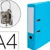 Classeur levier exacompta a4 polypropylène 22/10e dos 80mm coloris bleu clair