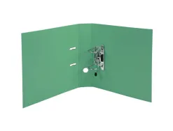 Classeur levier exacompta carton recouvert pvc a4 32x29cm dos 7cm étiquette porte-étiquette coloris vert