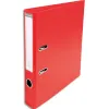 Classeur levier exacompta carton recouvert pvc a4 32x29cm dos 5cm étiquette porte-étiquette coloris rouge
