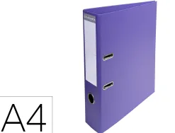 Classeur levier exacompta a4 pvc capacite 665 feuilles robuste et ergonomique dos de 70 mm dim 32x29 cm coloris