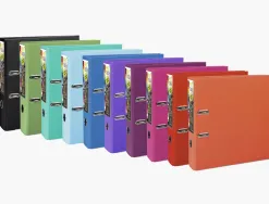 Classeur levier exacompta prem'touch polypropylène a4+dos 80mm couleurs assortis tendance