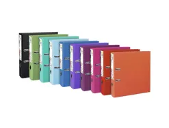 Classeur levier exacompta prem'touch polypropylène a4+dos 80mm couleurs assortis tendance