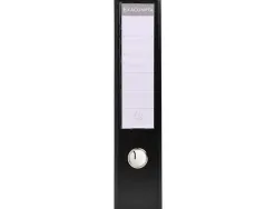 Classeur levier exacompta carton recouvert pvc a4 32x29cm dos 7cm étiquette porte-étiquette coloris noir