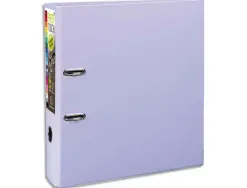 Classeur levier exacompta prem'touch polypropylène a4+ 32x30cm dos 8cm bouton poussoir coloris lilas