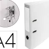 Classeur levier exacompta carton recouvert pvc a4 32x29cm dos 7cm étiquette porte-étiquette coloris blanc