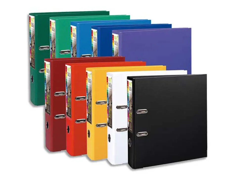 Classeur levier exacompta prem'touch polypropylène a4+ dos 80 mm couleurs assortis office