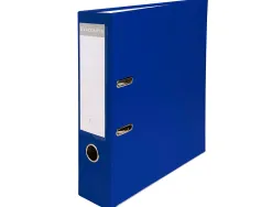 Classeur levier exacompta a4 polypropylène 22/10e dos 80mm coloris bleu foncé