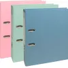 Classeur levier exacompta prem'touch autentik carton recycle a4 dos 8cm bouton poussoir coloris assortis