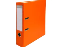 Classeur levier exacompta a4 polypropylène 22/10e dos 80mm coloris orange