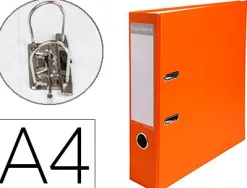 Classeur levier exacompta a4 polypropylène 22/10e dos 80mm coloris orange