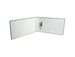 Classeur levier exacompta carton recouvert papier marbré a3 horizontal 32x48cm dos gris 8cm coloris gris