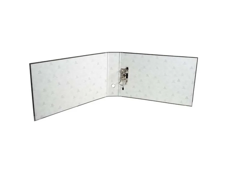 Classeur levier exacompta carton recouvert papier marbré a3 horizontal 32x48cm dos gris 8cm coloris gris