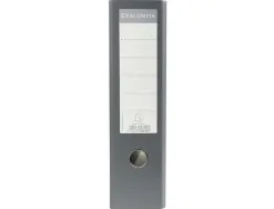 Classeur levier exacompta carton recouvert papier marbré a3 horizontal 32x48cm dos gris 8cm coloris gris