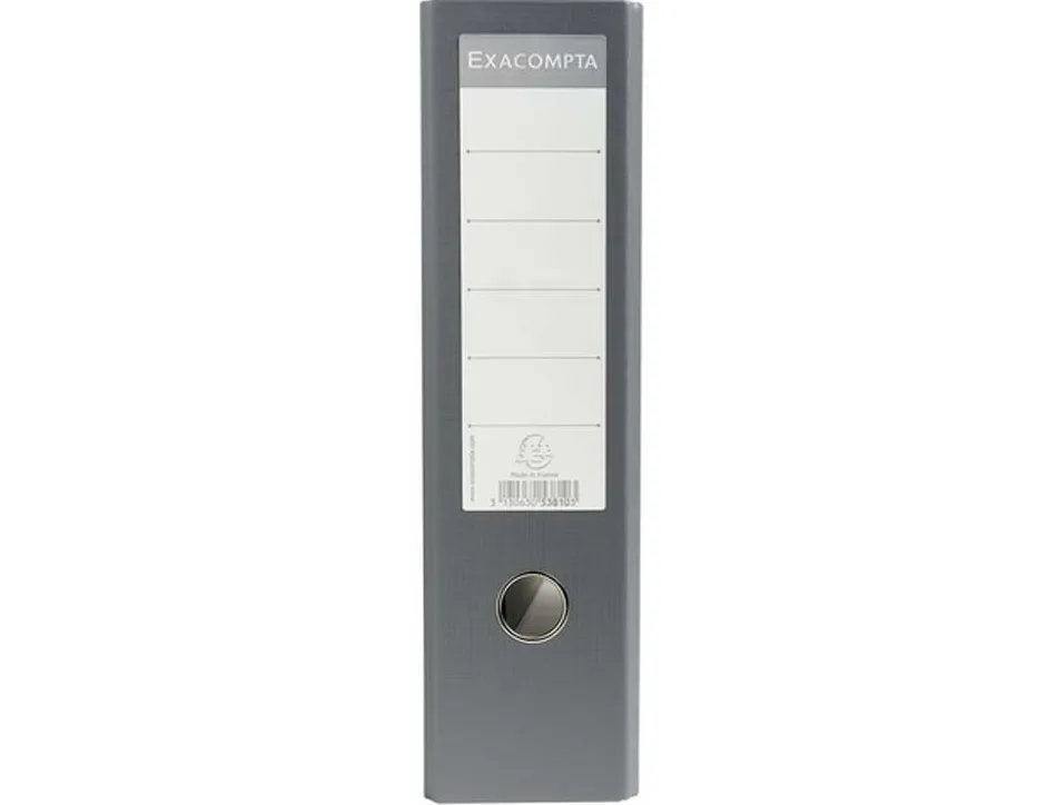 Classeur levier exacompta carton recouvert papier marbré a3 horizontal 32x48cm dos gris 8cm coloris gris