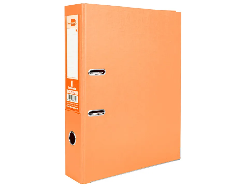 Classeur levier liderpapel documenta a4+ carton remborde dos 75mm rado metallique coloris orange