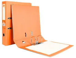 Classeur levier liderpapel documenta a4+ carton remborde dos 75mm rado metallique coloris orange