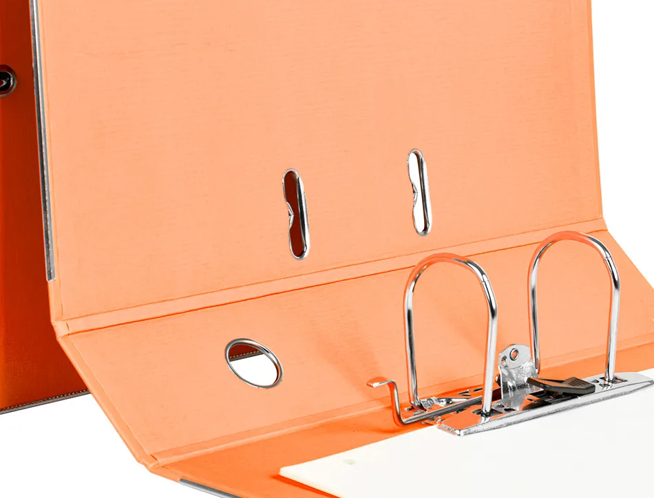 Classeur levier liderpapel documenta a4+ carton remborde dos 75mm rado metallique coloris orange