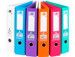 Classeur levier liderpapel a4 documenta carton rembordé 1,9mm dos 75mm rado métallique coloris assortis trending
