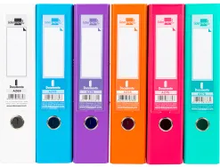 Classeur levier liderpapel a4 documenta carton rembordé 1,9mm dos 75mm rado métallique coloris assortis trending