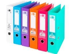 Classeur levier liderpapel a4 documenta carton rembordé 1,9mm dos 75mm rado métallique coloris assortis trending
