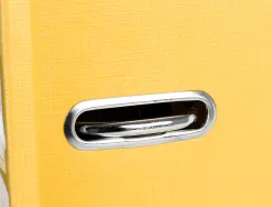 Classeur levier liderpapel documenta a4+ carton remborde dos 75mm rado metallique coloris jaune
