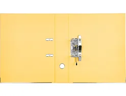 Classeur levier liderpapel documenta a4+ carton remborde dos 75mm rado metallique coloris jaune