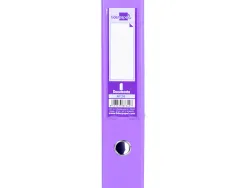 Classeur levier liderpapel documenta a4+ carton remborde dos 75mm rado metallique coloris lilas