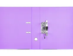 Classeur levier liderpapel documenta a4+ carton remborde dos 75mm rado metallique coloris lilas