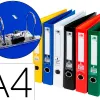 Classeur levier liderpapel a4 documenta carton rembordé 1,9mm dos 75mm rado métallique coloris assortis classiques