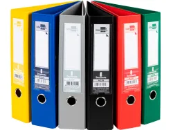 Classeur levier liderpapel a4 documenta carton rembordé 1,9mm dos 75mm rado métallique coloris assortis classiques