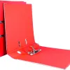 Classeur levier liderpapel a4 documenta carton rembordé 1,9mm dos 52mm rado métallique coloris rouge