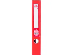 Classeur levier liderpapel a4 documenta carton rembordé 1,9mm dos 52mm rado métallique coloris rouge