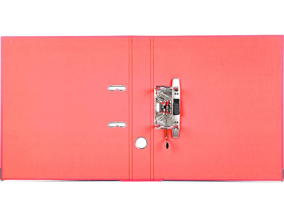 Classeur levier liderpapel a4 documenta carton rembordé 1,9mm dos 52mm rado métallique coloris rouge